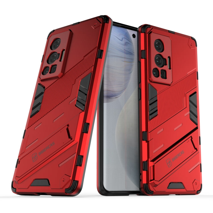 Punk Armor 2 in 1 PC + TPU Shockproof Case with Invisible Holder, For vivo X70, For vivo X70 Pro, For vivo X70 Pro+