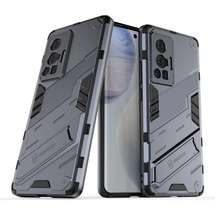 Punk Armor 2 in 1 PC + TPU Shockproof Case with Invisible Holder, For vivo X70, For vivo X70 Pro, For vivo X70 Pro+