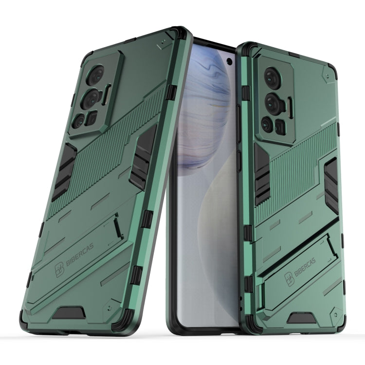 Punk Armor 2 in 1 PC + TPU Shockproof Case with Invisible Holder