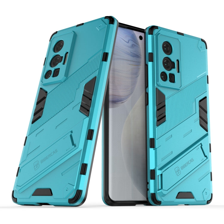 Punk Armor 2 in 1 PC + TPU Shockproof Case with Invisible Holder, For vivo X70, For vivo X70 Pro, For vivo X70 Pro+