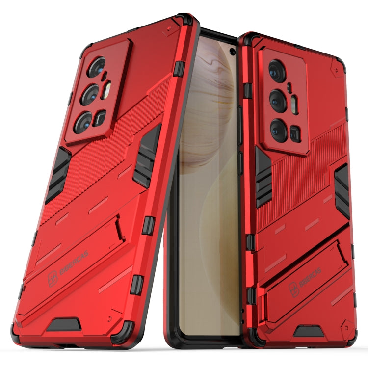 Punk Armor 2 in 1 PC + TPU Shockproof Case with Invisible Holder