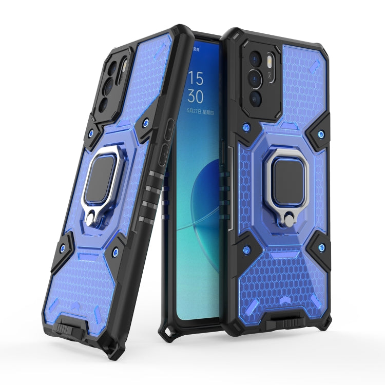 Space PC + TPU Ring Holder Protective Case, For OPPO Reno6 4G Overseas Version, For OPPO Reno 6Z