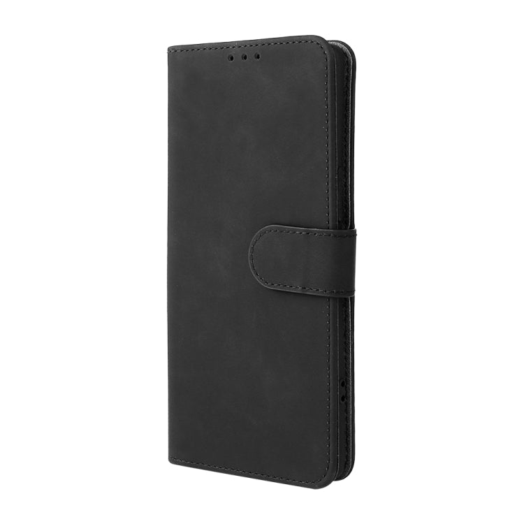 Solid Color Skin Feel Magnetic Buckle Horizontal Flip PU Leather Case with Holder & Card Slots & Wallet