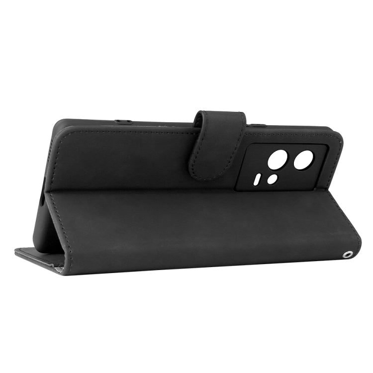 Solid Color Skin Feel Magnetic Buckle Horizontal Flip PU Leather Case with Holder &amp; Card Slots &amp; Wallet