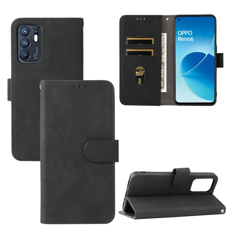 Solid Color Skin Feel Magnetic Buckle Horizontal Flip PU Leather Case with Holder &amp; Card Slots &amp; Wallet