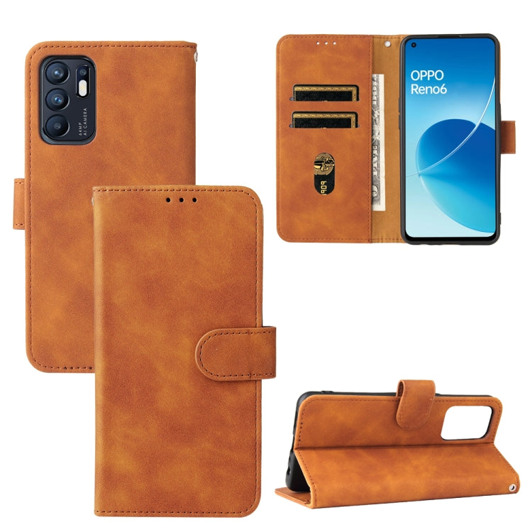 Solid Color Skin Feel Magnetic Buckle Horizontal Flip PU Leather Case with Holder &amp; Card Slots &amp; Wallet