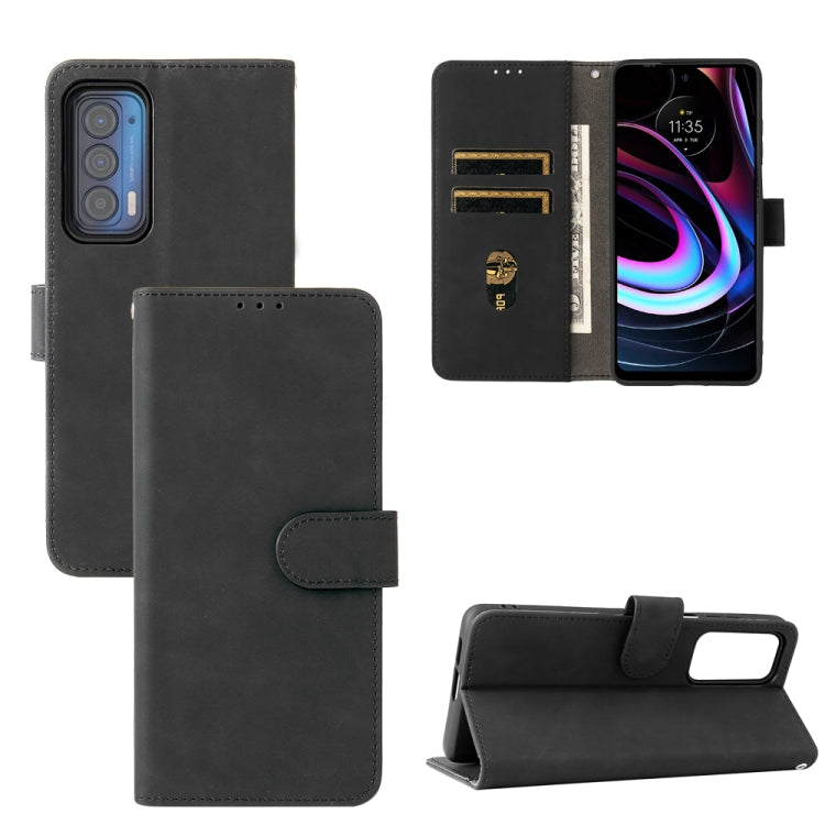 Solid Color Skin Feel Magnetic Buckle Horizontal Flip PU Leather Case with Holder &amp; Card Slots &amp; Wallet