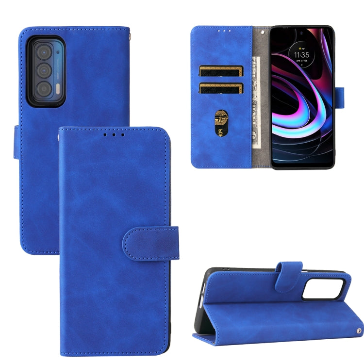 Solid Color Skin Feel Magnetic Buckle Horizontal Flip PU Leather Case with Holder & Card Slots & Wallet