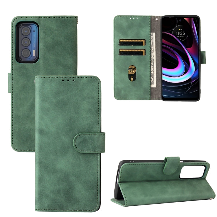 Solid Color Skin Feel Magnetic Buckle Horizontal Flip PU Leather Case with Holder & Card Slots & Wallet