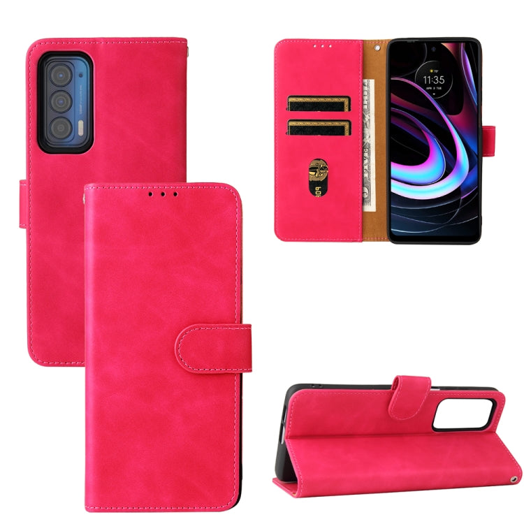 Solid Color Skin Feel Magnetic Buckle Horizontal Flip PU Leather Case with Holder & Card Slots & Wallet