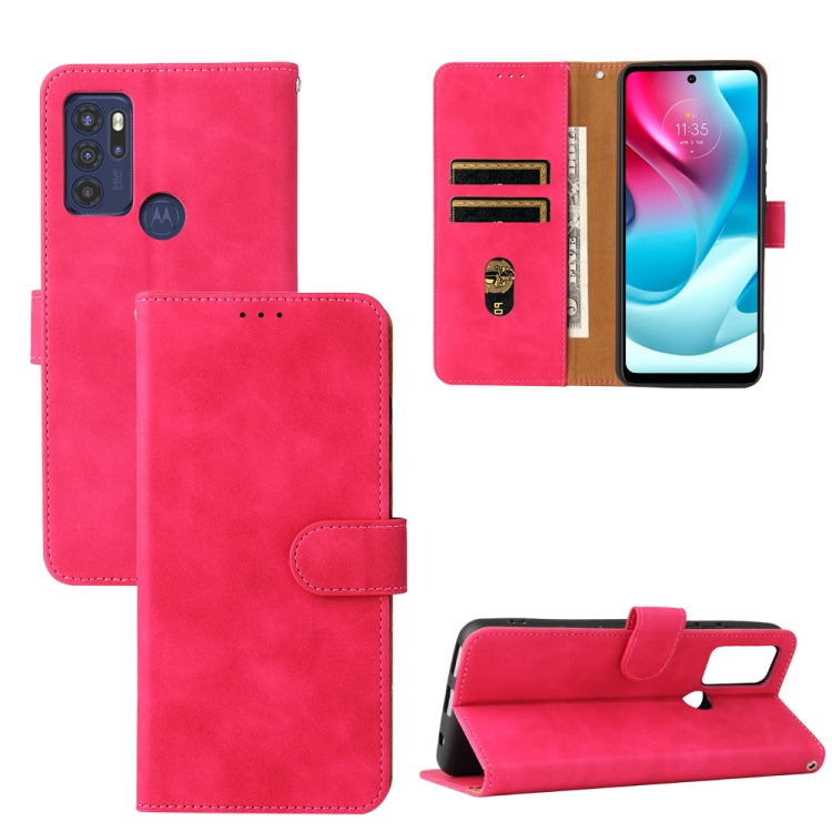 Solid Color Skin Feel Magnetic Buckle Horizontal Flip PU Leather Case with Holder &amp; Card Slots &amp; Wallet