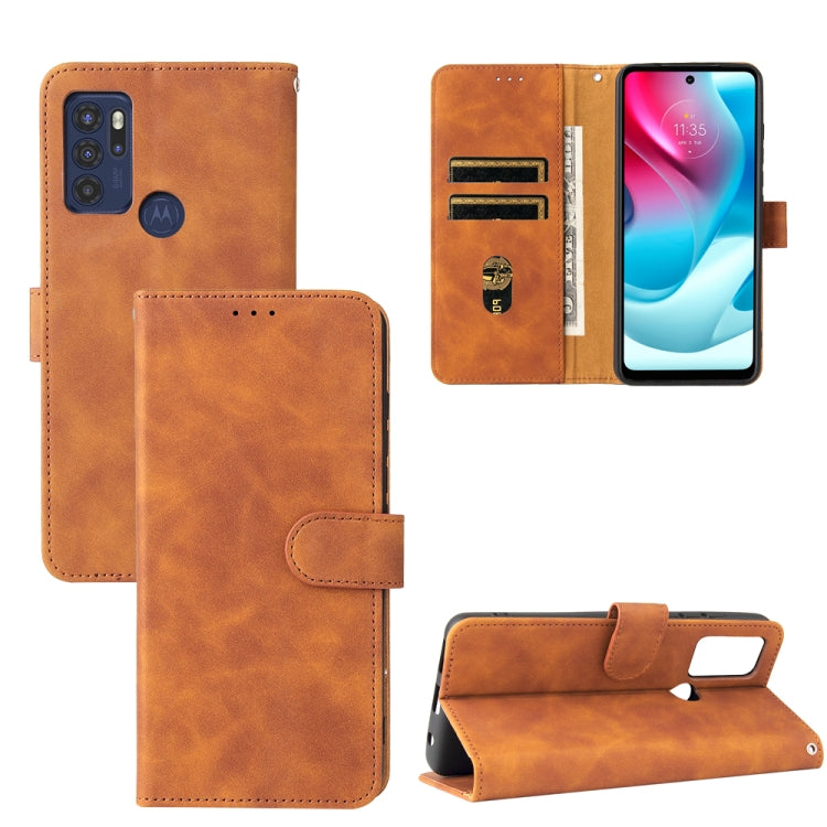 Solid Color Skin Feel Magnetic Buckle Horizontal Flip PU Leather Case with Holder & Card Slots & Wallet