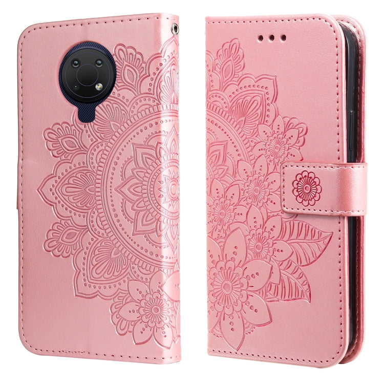 7-petal Flowers Embossing Pattern Horizontal Flip PU Leather Case with Holder &amp; Card Slots &amp; Wallet &amp; Photo Frame