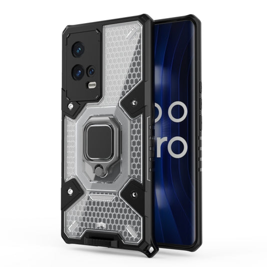 Space PC + TPU Ring Holder Protective Case, For vivo iQOO 8 Pro