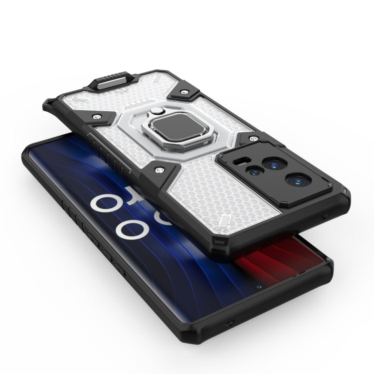 Space PC + TPU Ring Holder Protective Case, For vivo iQOO 8 Pro