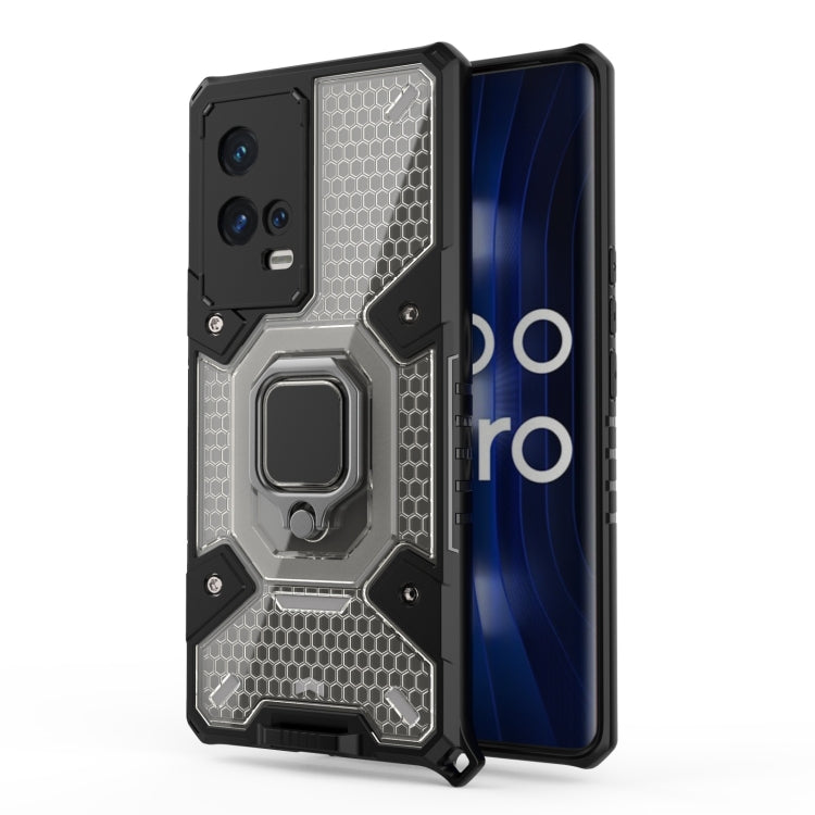 Space PC + TPU Ring Holder Protective Case, For vivo iQOO 8 Pro