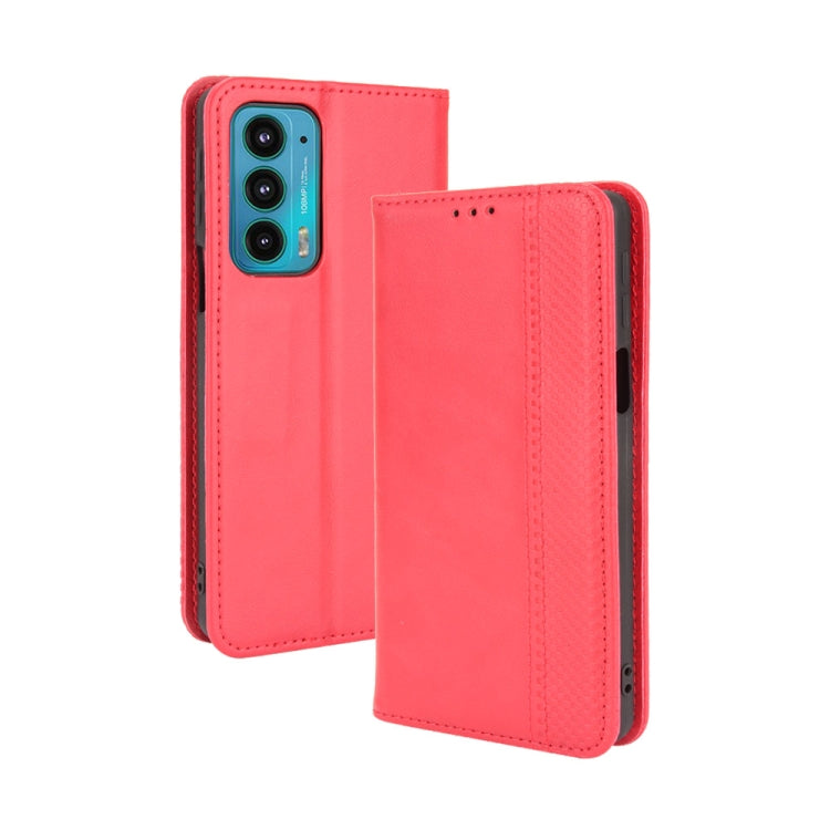 Magnetic Buckle Retro Pattern Horizontal Flip Leather Case with Holder & Card Slot & Wallet, For Motorola Edge 20, For Motorola Edge 2021, For Motorola Moto G60S, For OPPO Reno6 4G, For OPPO Realme C21Y, For OPPO Realme GT Explorer Master