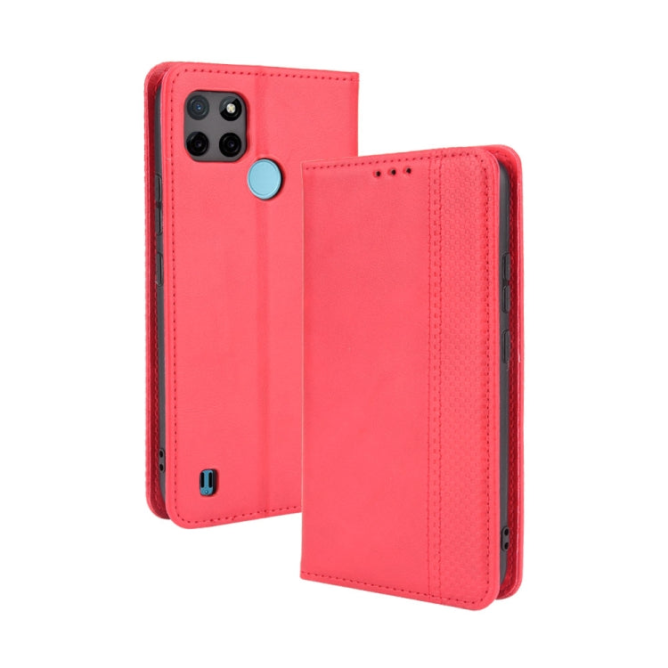 Magnetic Buckle Retro Pattern Horizontal Flip Leather Case with Holder & Card Slot & Wallet, For Motorola Edge 20, For Motorola Edge 2021, For Motorola Moto G60S, For OPPO Reno6 4G, For OPPO Realme C21Y, For OPPO Realme GT Explorer Master