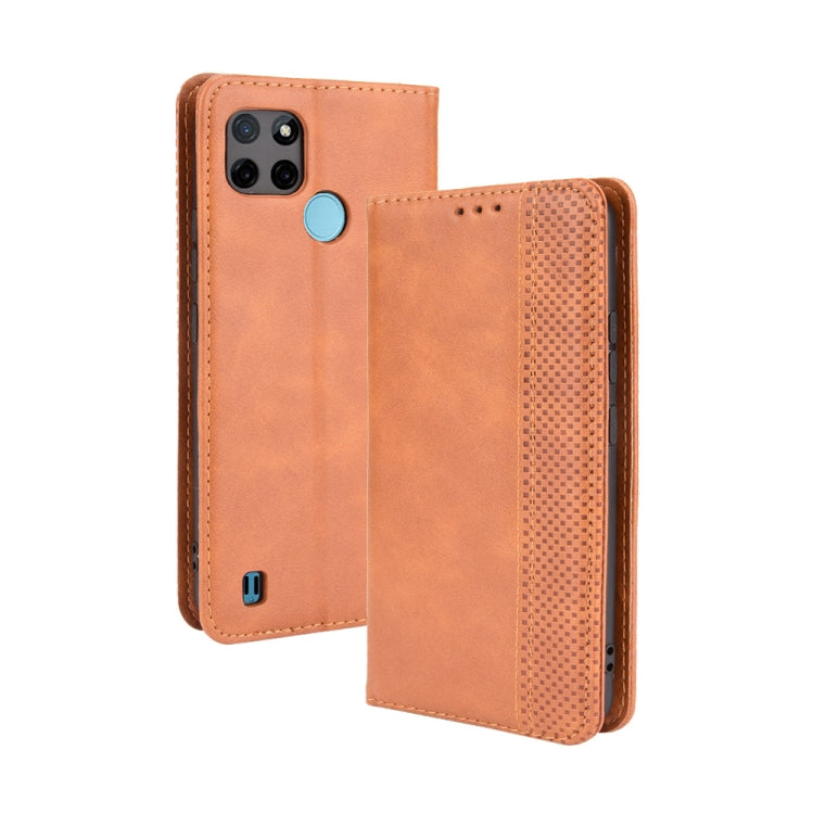 Magnetic Buckle Retro Pattern Horizontal Flip Leather Case with Holder & Card Slot & Wallet, For Motorola Edge 20, For Motorola Edge 2021, For Motorola Moto G60S, For OPPO Reno6 4G, For OPPO Realme C21Y, For OPPO Realme GT Explorer Master