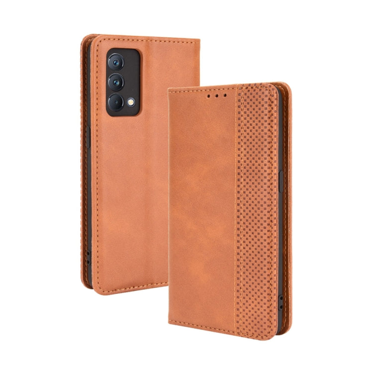 Magnetic Buckle Retro Pattern Horizontal Flip Leather Case with Holder & Card Slot & Wallet, For Motorola Edge 20, For Motorola Edge 2021, For Motorola Moto G60S, For OPPO Reno6 4G, For OPPO Realme C21Y, For OPPO Realme GT Explorer Master