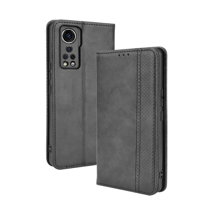 Magnetic Buckle Retro Pattern Horizontal Flip Leather Case with Holder & Card Slot & Wallet, For UMIDIGI Bison Pro, For ZTE Axon 30 5G