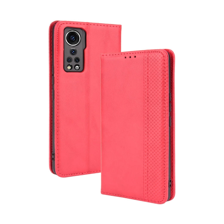 Magnetic Buckle Retro Pattern Horizontal Flip Leather Case with Holder & Card Slot & Wallet, For UMIDIGI Bison Pro, For ZTE Axon 30 5G