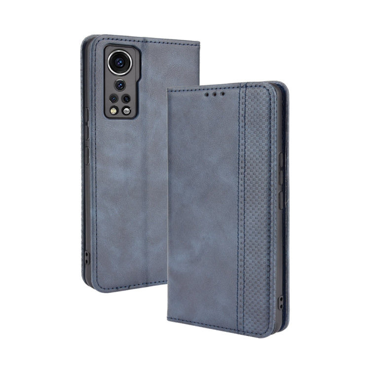 Magnetic Buckle Retro Pattern Horizontal Flip Leather Case with Holder & Card Slot & Wallet, For UMIDIGI Bison Pro, For ZTE Axon 30 5G