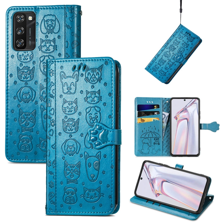 Lovely Cat and Dog Embossing Pattern Horizontal Flip Leather Case , with Holder & Card Slots & Wallet & Cartoon Clasp & Lanyard, For Blackview A100, For Huawei nova 8 SE Youth, For Infinix Hot 10T, For Infinix Note 10 Pro