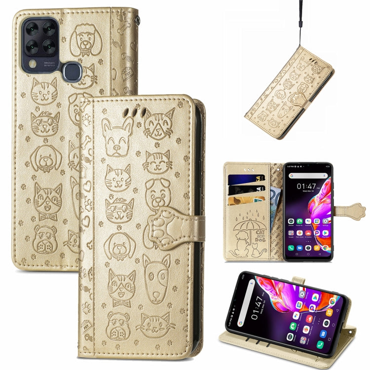 Lovely Cat and Dog Embossing Pattern Horizontal Flip Leather Case , with Holder & Card Slots & Wallet & Cartoon Clasp & Lanyard, For Blackview A100, For Huawei nova 8 SE Youth, For Infinix Hot 10T, For Infinix Note 10 Pro