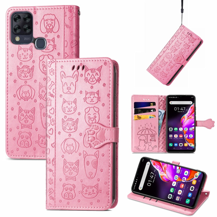 Lovely Cat and Dog Embossing Pattern Horizontal Flip Leather Case , with Holder & Card Slots & Wallet & Cartoon Clasp & Lanyard, For Blackview A100, For Huawei nova 8 SE Youth, For Infinix Hot 10T, For Infinix Note 10 Pro