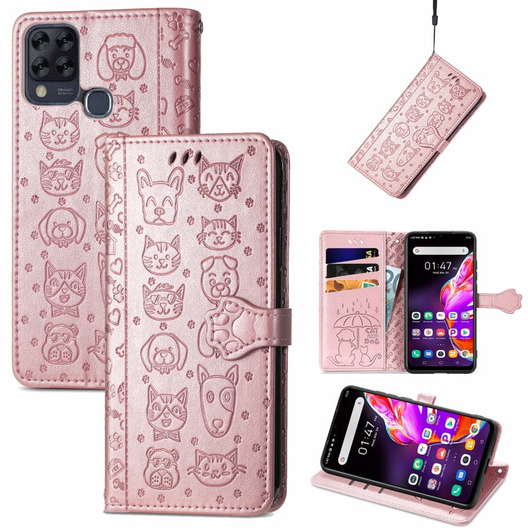 Lovely Cat and Dog Embossing Pattern Horizontal Flip Leather Case , with Holder & Card Slots & Wallet & Cartoon Clasp & Lanyard, For Blackview A100, For Huawei nova 8 SE Youth, For Infinix Hot 10T, For Infinix Note 10 Pro