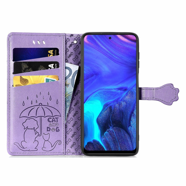 Lovely Cat and Dog Embossing Pattern Horizontal Flip Leather Case , with Holder &amp; Card Slots &amp; Wallet &amp; Cartoon Clasp &amp; Lanyard, For infinix Smart 5, For Motorola Moto Edge 20 Lite, For Motorola Moto Edge 20, For Oukitel C21 Pro