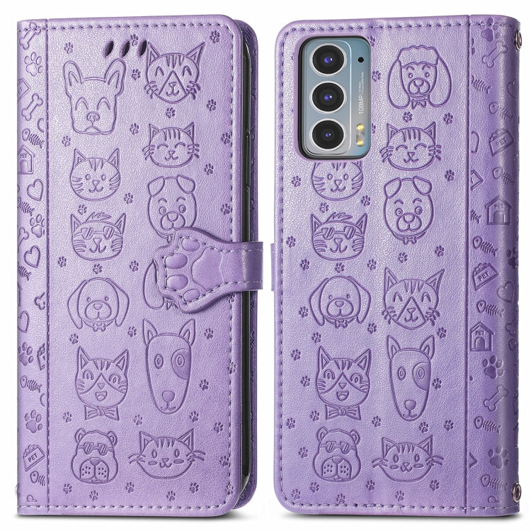 Lovely Cat and Dog Embossing Pattern Horizontal Flip Leather Case , with Holder &amp; Card Slots &amp; Wallet &amp; Cartoon Clasp &amp; Lanyard, For OPPO Realme GT Master, For vivo S7, For vivo V21, For ZTE Axon 30 5G