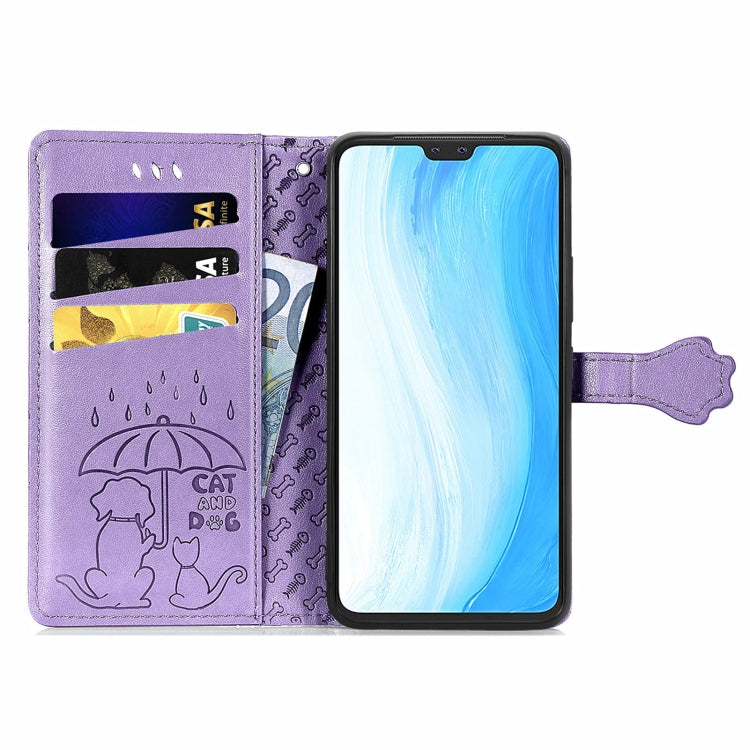 Lovely Cat and Dog Embossing Pattern Horizontal Flip Leather Case , with Holder &amp; Card Slots &amp; Wallet &amp; Cartoon Clasp &amp; Lanyard, For ZTE Nubia Z30 Pro, For Alcatel 1S 2021, For Asus Zenfone 8 Flip, For Huawei Maimang 10 SE