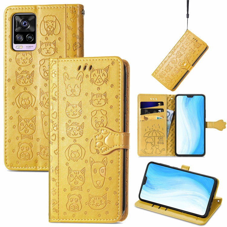 Lovely Cat and Dog Embossing Pattern Horizontal Flip Leather Case , with Holder & Card Slots & Wallet & Cartoon Clasp & Lanyard, For OPPO Realme GT Master, For vivo S7, For vivo V21, For ZTE Axon 30 5G