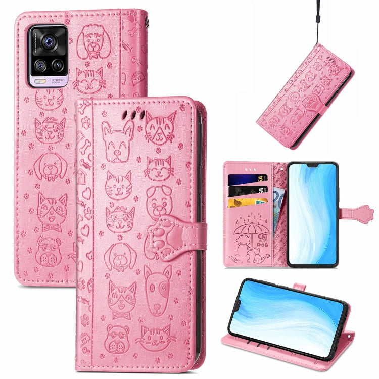 Lovely Cat and Dog Embossing Pattern Horizontal Flip Leather Case , with Holder & Card Slots & Wallet & Cartoon Clasp & Lanyard, For OPPO Realme GT Master, For vivo S7, For vivo V21, For ZTE Axon 30 5G