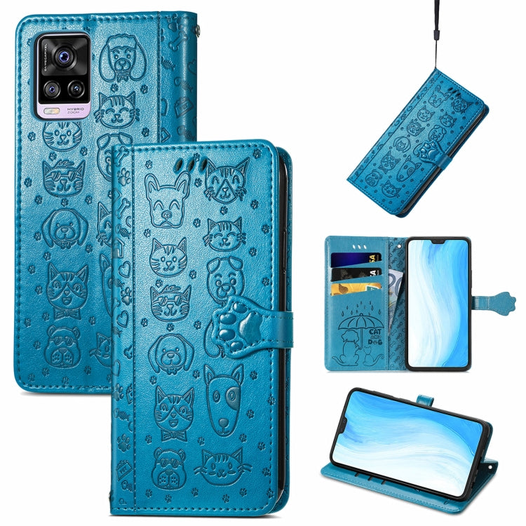 Lovely Cat and Dog Embossing Pattern Horizontal Flip Leather Case , with Holder & Card Slots & Wallet & Cartoon Clasp & Lanyard, For OPPO Realme GT Master, For vivo S7, For vivo V21, For ZTE Axon 30 5G