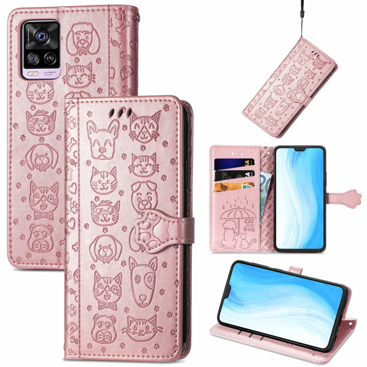 Lovely Cat and Dog Embossing Pattern Horizontal Flip Leather Case , with Holder & Card Slots & Wallet & Cartoon Clasp & Lanyard, For OPPO Realme GT Master, For vivo S7, For vivo V21, For ZTE Axon 30 5G