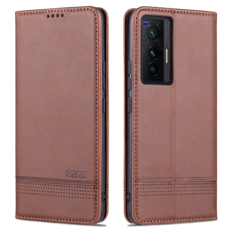 AZNS Magnetic Calf Texture Horizontal Flip Leather Case with Card Slots & Holder & Wallet, For vivo X70, For vivo X70 Pro, For Xiaomi Redmi 10