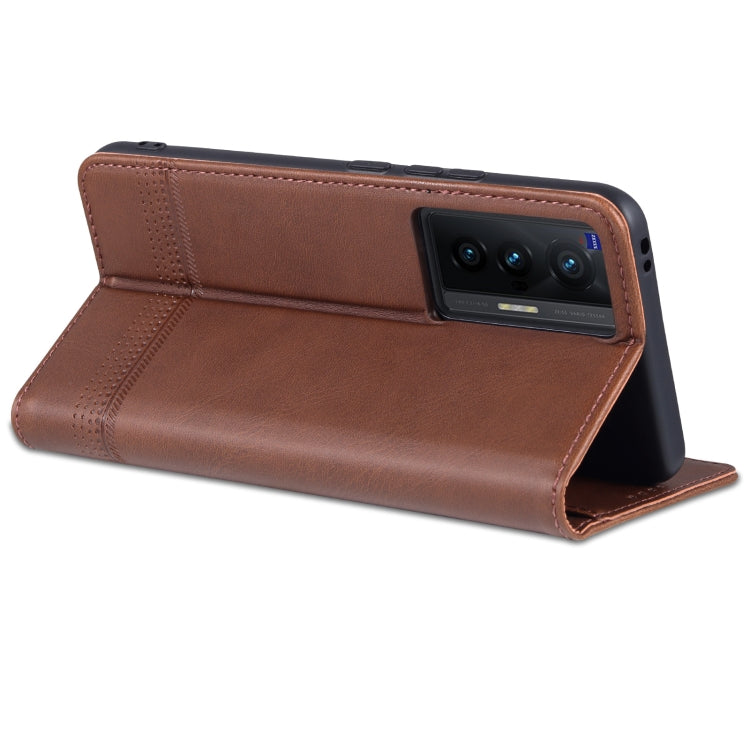 AZNS Magnetic Calf Texture Horizontal Flip Leather Case with Card Slots &amp; Holder &amp; Wallet, For vivo X70, For vivo X70 Pro, For Xiaomi Redmi 10