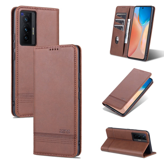 AZNS Magnetic Calf Texture Horizontal Flip Leather Case with Card Slots &amp; Holder &amp; Wallet, For vivo X70, For vivo X70 Pro, For Xiaomi Redmi 10