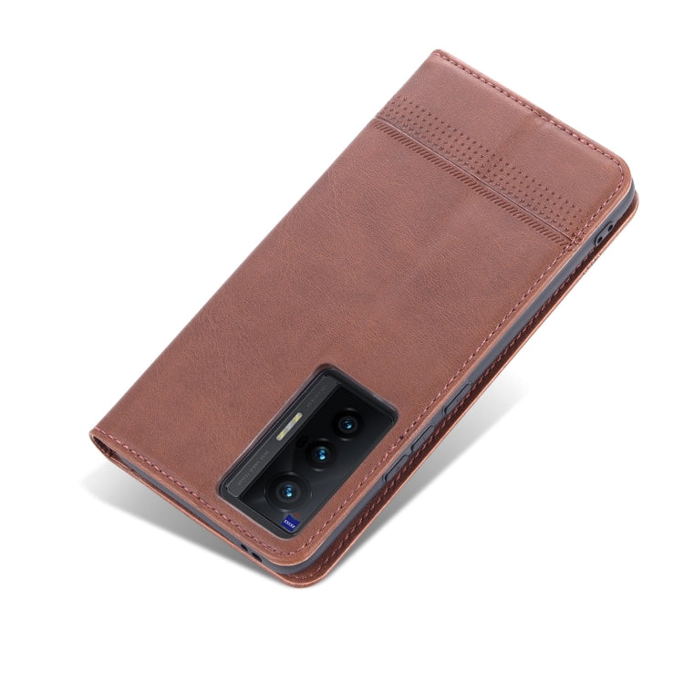 AZNS Magnetic Calf Texture Horizontal Flip Leather Case with Card Slots & Holder & Wallet, For vivo X70, For vivo X70 Pro, For Xiaomi Redmi 10