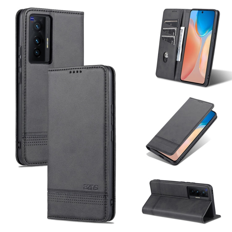 AZNS Magnetic Calf Texture Horizontal Flip Leather Case with Card Slots &amp; Holder &amp; Wallet, For vivo X70, For vivo X70 Pro, For Xiaomi Redmi 10