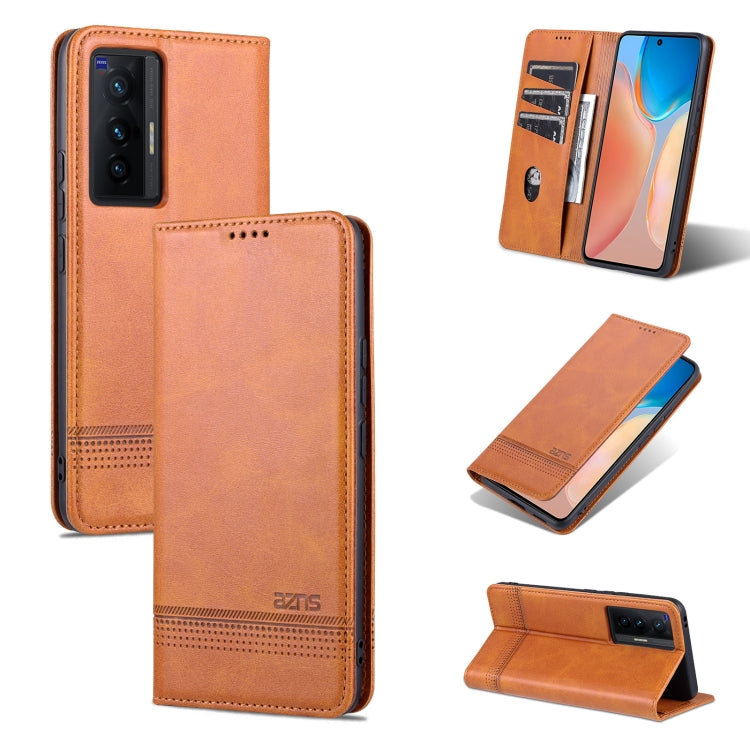 AZNS Magnetic Calf Texture Horizontal Flip Leather Case with Card Slots & Holder & Wallet, For vivo X70, For vivo X70 Pro, For Xiaomi Redmi 10