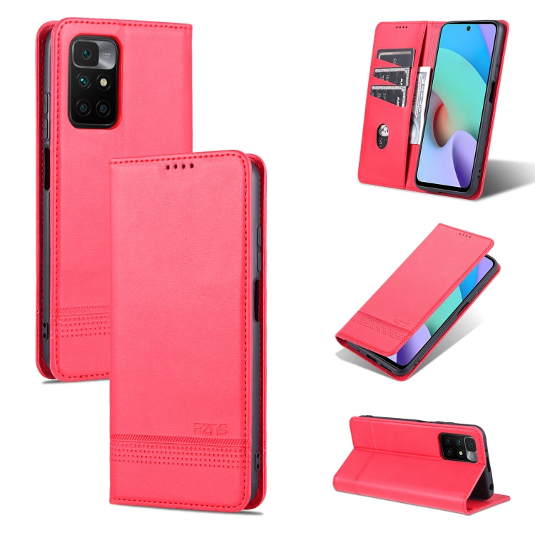 AZNS Magnetic Calf Texture Horizontal Flip Leather Case with Card Slots & Holder & Wallet, For vivo X70, For vivo X70 Pro, For Xiaomi Redmi 10