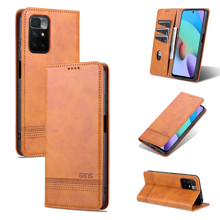 AZNS Magnetic Calf Texture Horizontal Flip Leather Case with Card Slots &amp; Holder &amp; Wallet, For vivo X70, For vivo X70 Pro, For Xiaomi Redmi 10