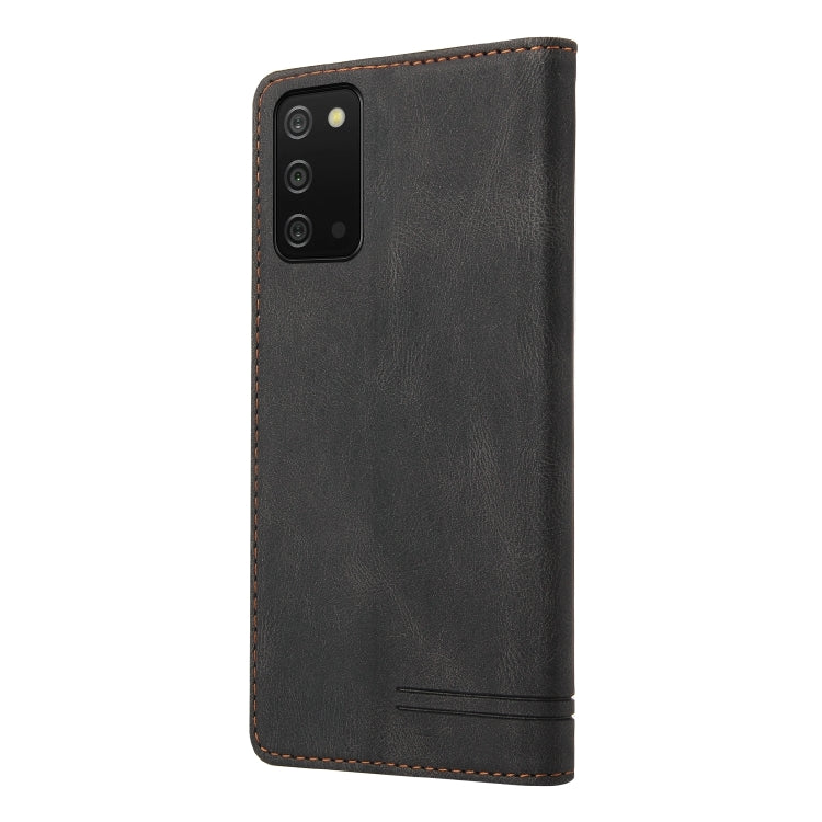 For Samsung Galaxy A03s 166mm Skin Feel Anti-theft Brush Horizontal Flip Leather Case with Holder &amp; Card Slots &amp; Wallet(Brown), For Samsung Galaxy A03s 166mm