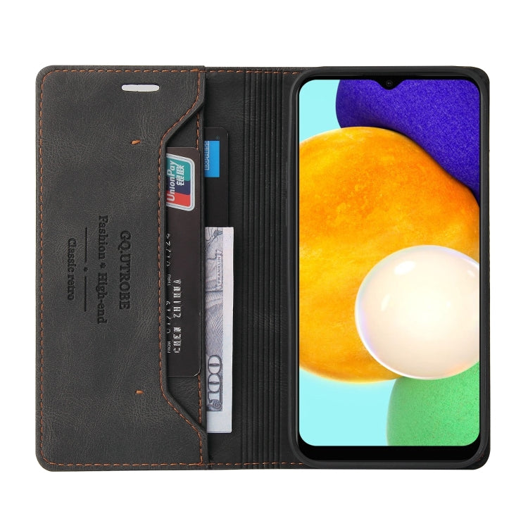 For Samsung Galaxy A03s 166mm Skin Feel Anti-theft Brush Horizontal Flip Leather Case with Holder &amp; Card Slots &amp; Wallet(Brown), For Samsung Galaxy A03s 166mm