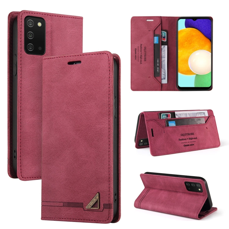 For Samsung Galaxy A03s 166mm Skin Feel Anti-theft Brush Horizontal Flip Leather Case with Holder &amp; Card Slots &amp; Wallet(Brown), For Samsung Galaxy A03s 166mm