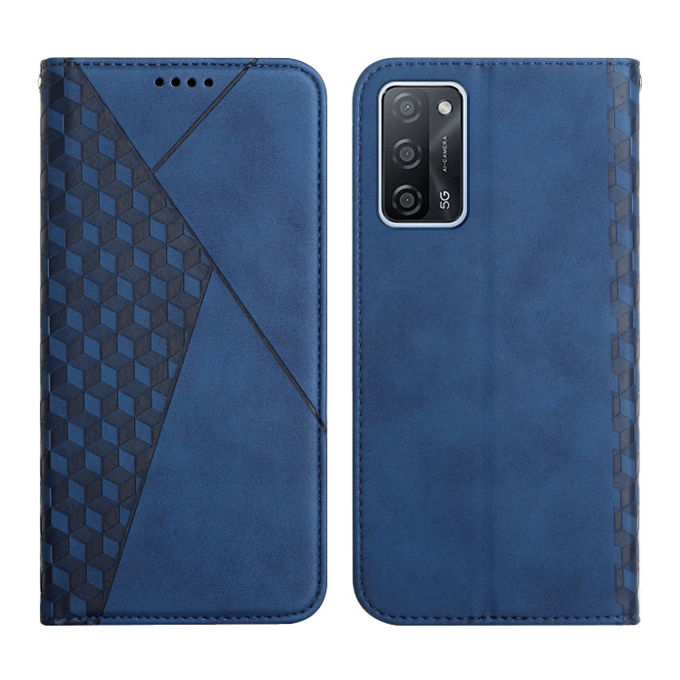 Diamond Pattern Splicing Skin Feel Magnetic Horizontal Flip Leather Case with Card Slots & Holder & Wallet, For OPPO A16s / A16 / A54s / A53s 5G / A55 5G, For OPPO Realme V13 5G / Realme 8 5G, For Xiaomi Redmi 10